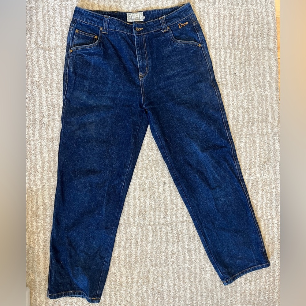 Dime Classic Straight Leg Men’s Jeans - Deep Blue